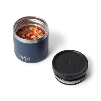 FOOD JAR 8 OZ NEGRO