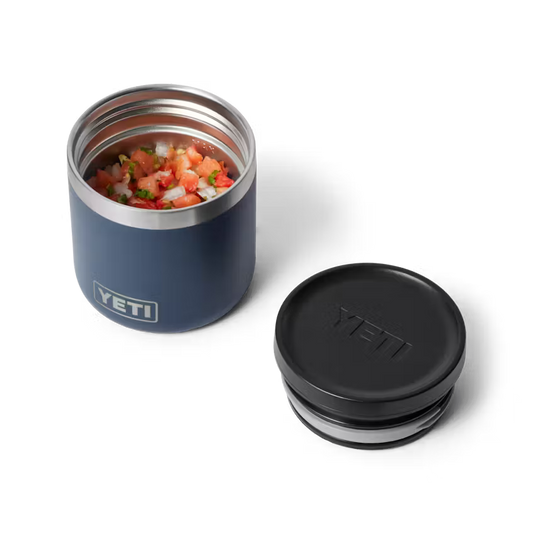 FOOD JAR 8 OZ NEGRO