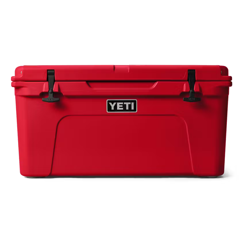 HIELERA RIGIDA YETI TUNDRA 65 HARD COOLER - RESCUE RED